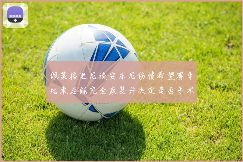 佩莱格里尼谈安东尼伤情希望赛季结束后能完全康复并决定是否手术